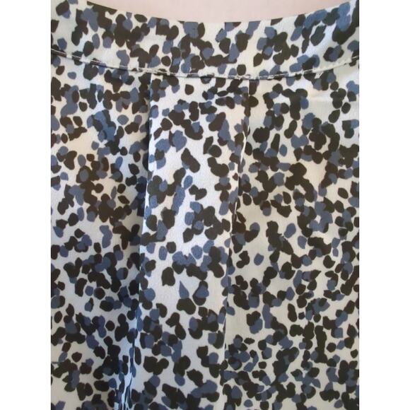 LYSSE New York Gray Black & White V Neck Short Sleeve Oversized Tunic Top Size S - Picture 7 of 7